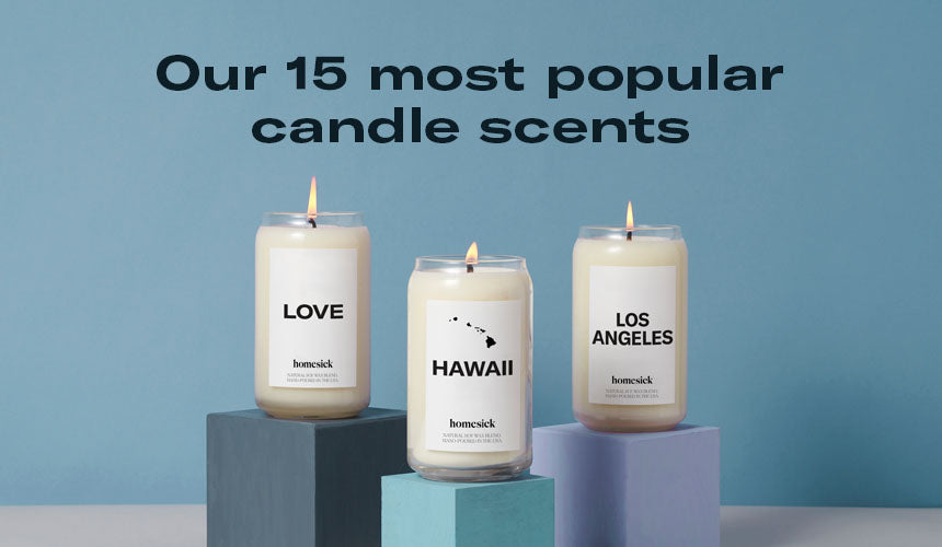 our 15 most popular candle scents