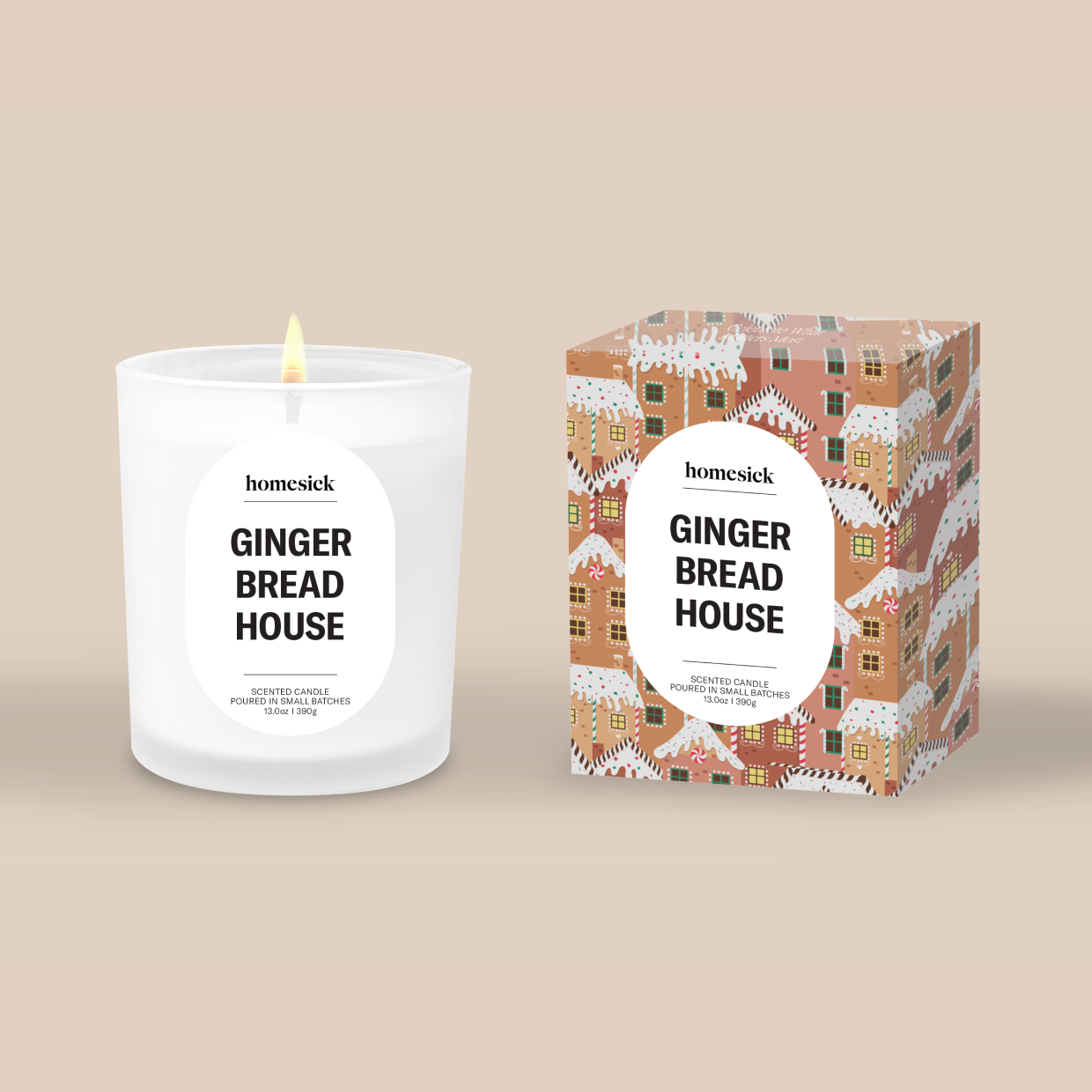 Gingerbread House Candle – Homesick