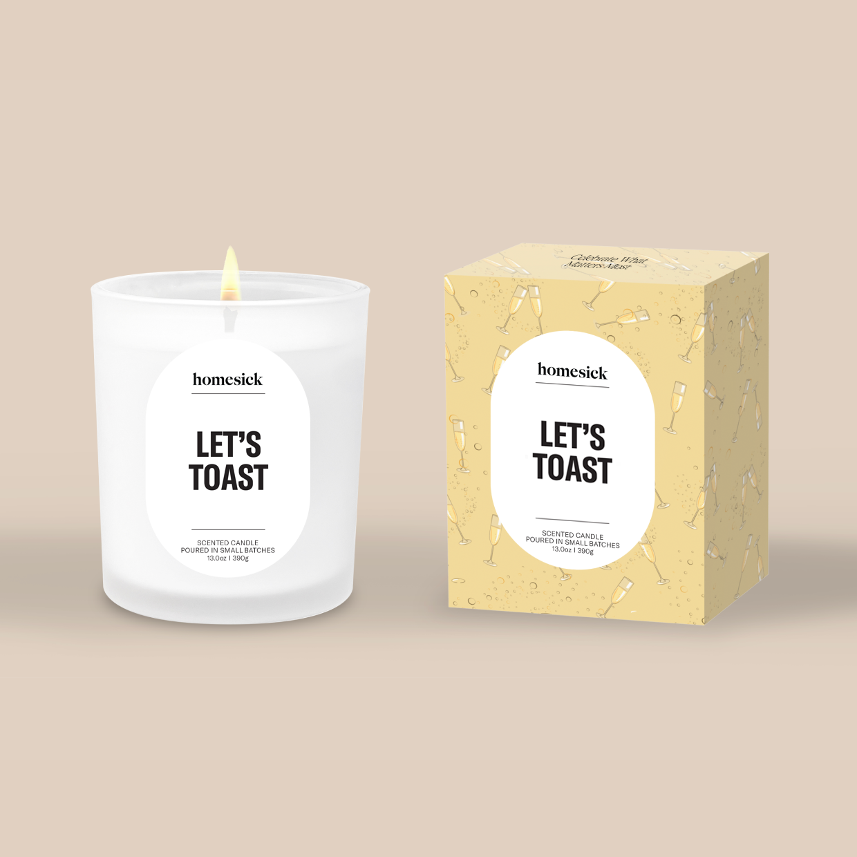 Let's Toast Candle Mandarin, Grapefruit & Orange Homesick
