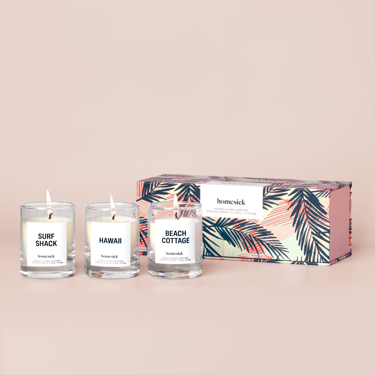 Beach Vacay Mini Candle Trio – Homesick