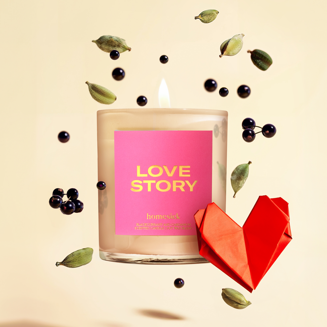 Love Story Candle