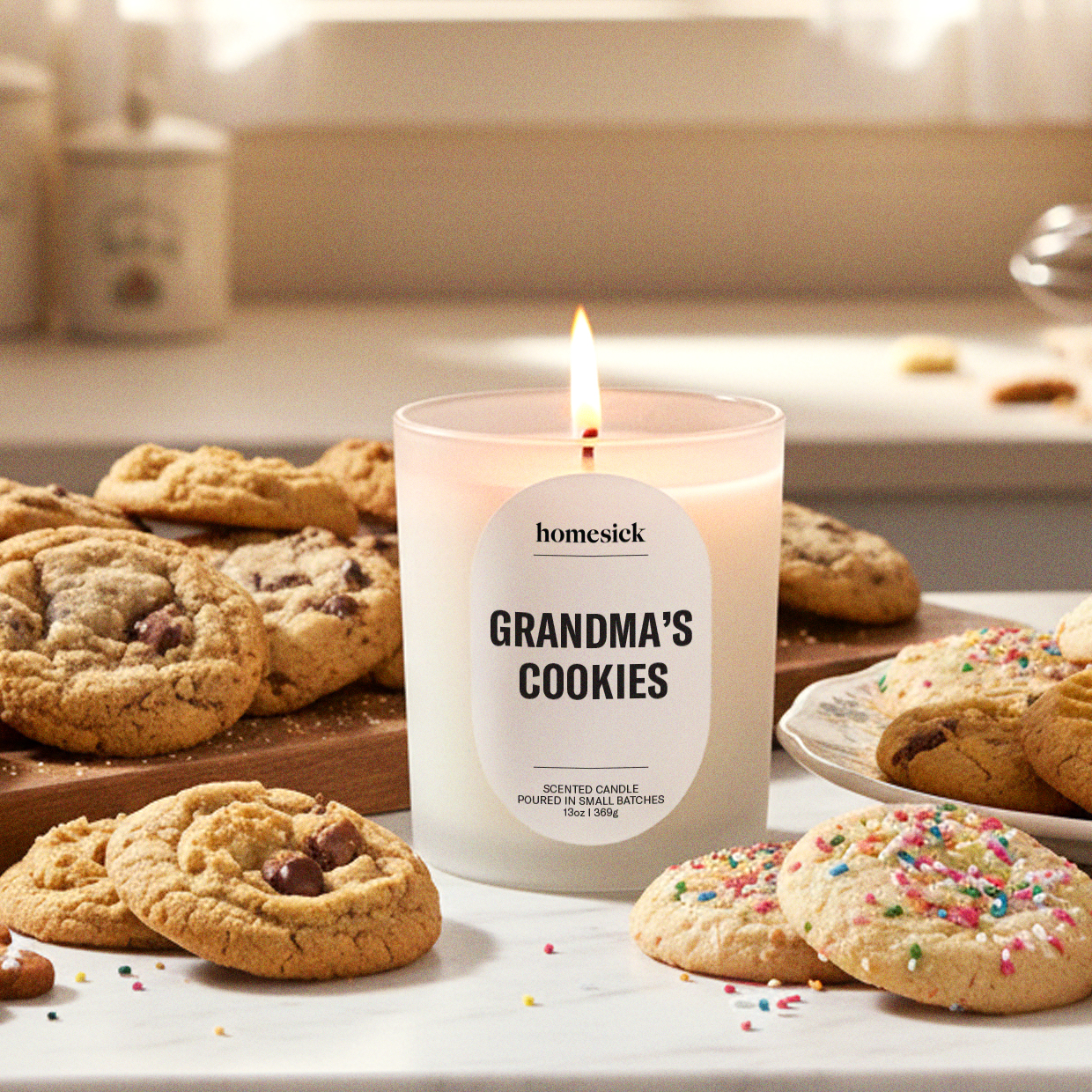 Homesick Candles - Grandma's Cookies Candle - Thumbnail 2