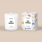 Just Married Candle