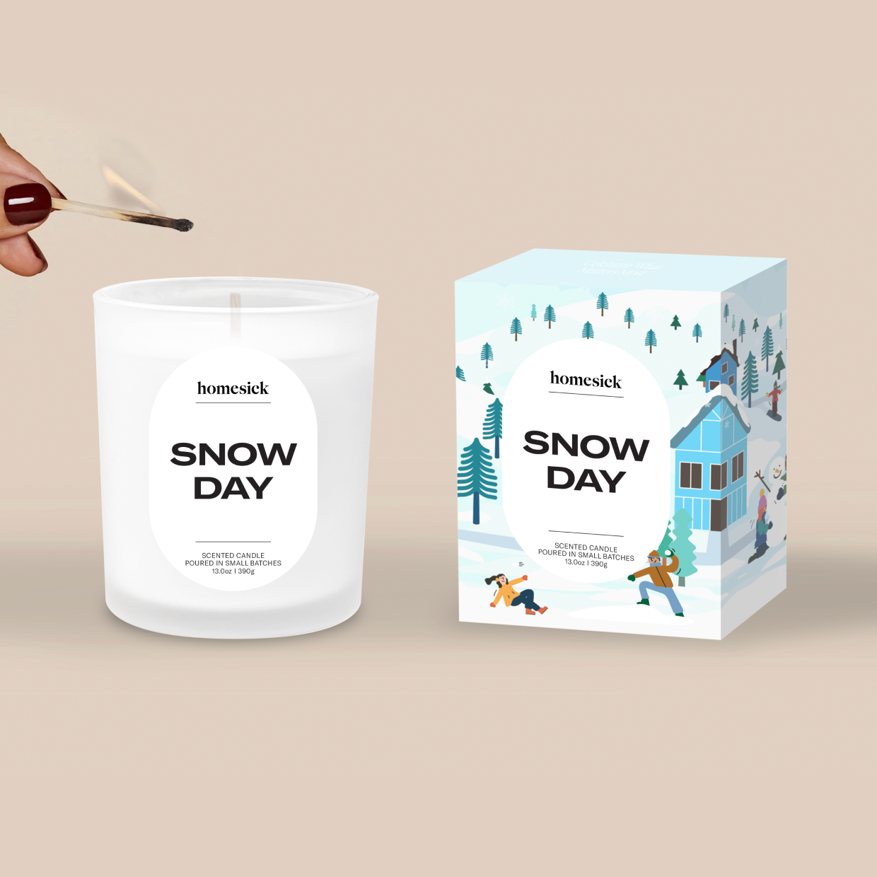 Homesick Snow Day Candle - Thumbnail 3