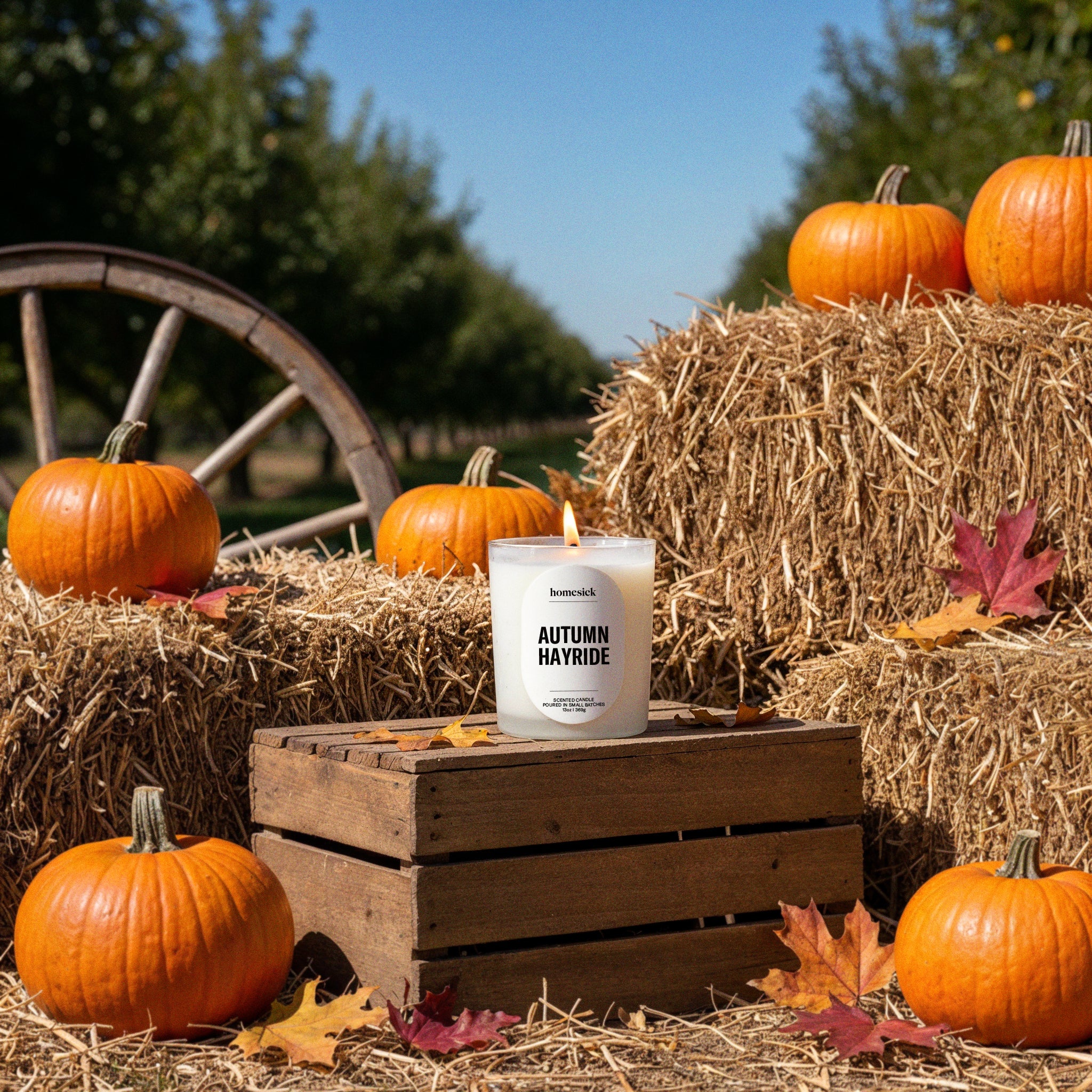 Autumn Candle - Autumn Leaves & Hayride Candle | Homesick