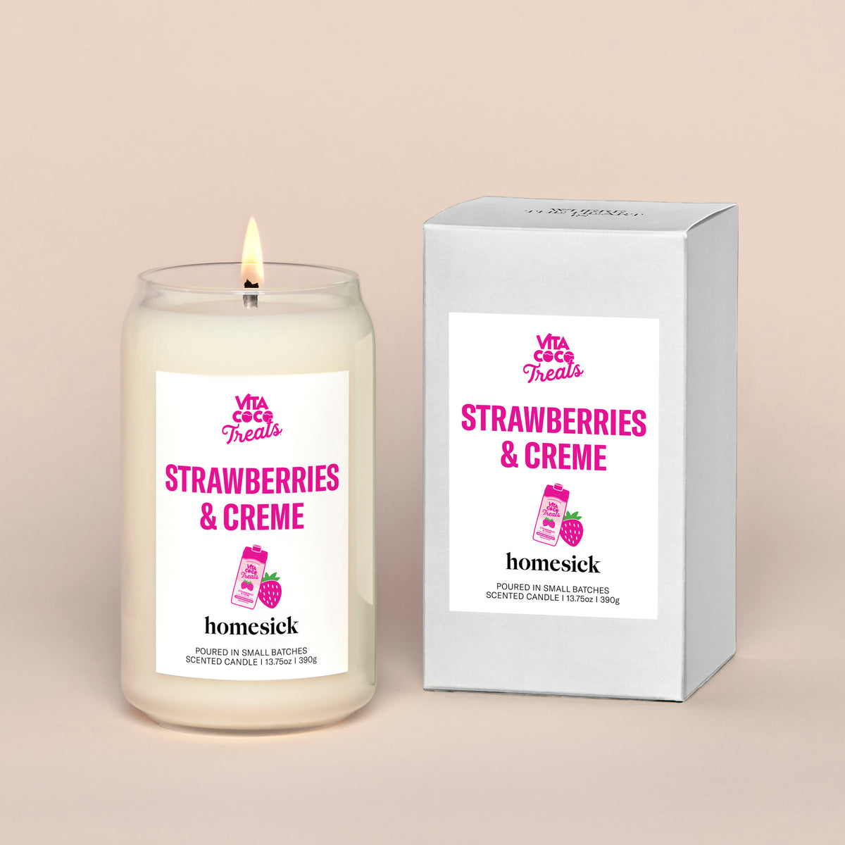 Vita Coco Strawberries & Creme Candle