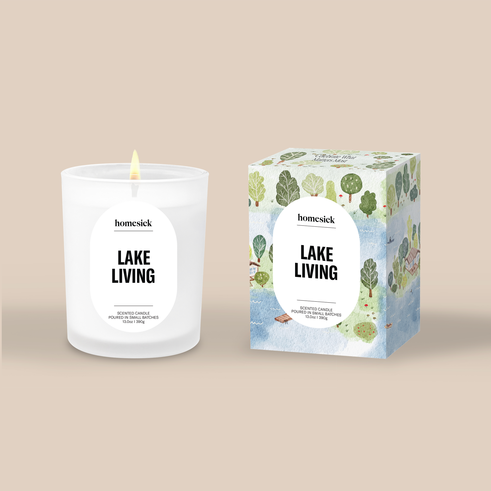 Lake Living - Fresh Springs and Pine Scented Candle – Homesick