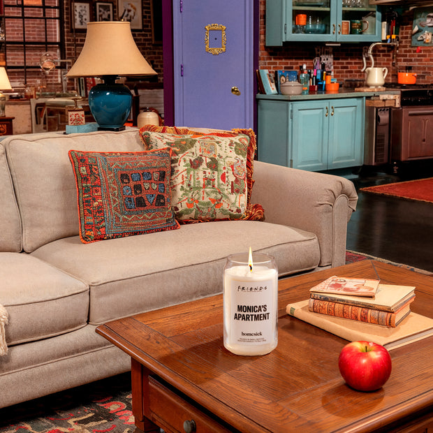 Candle in Monica's apartment