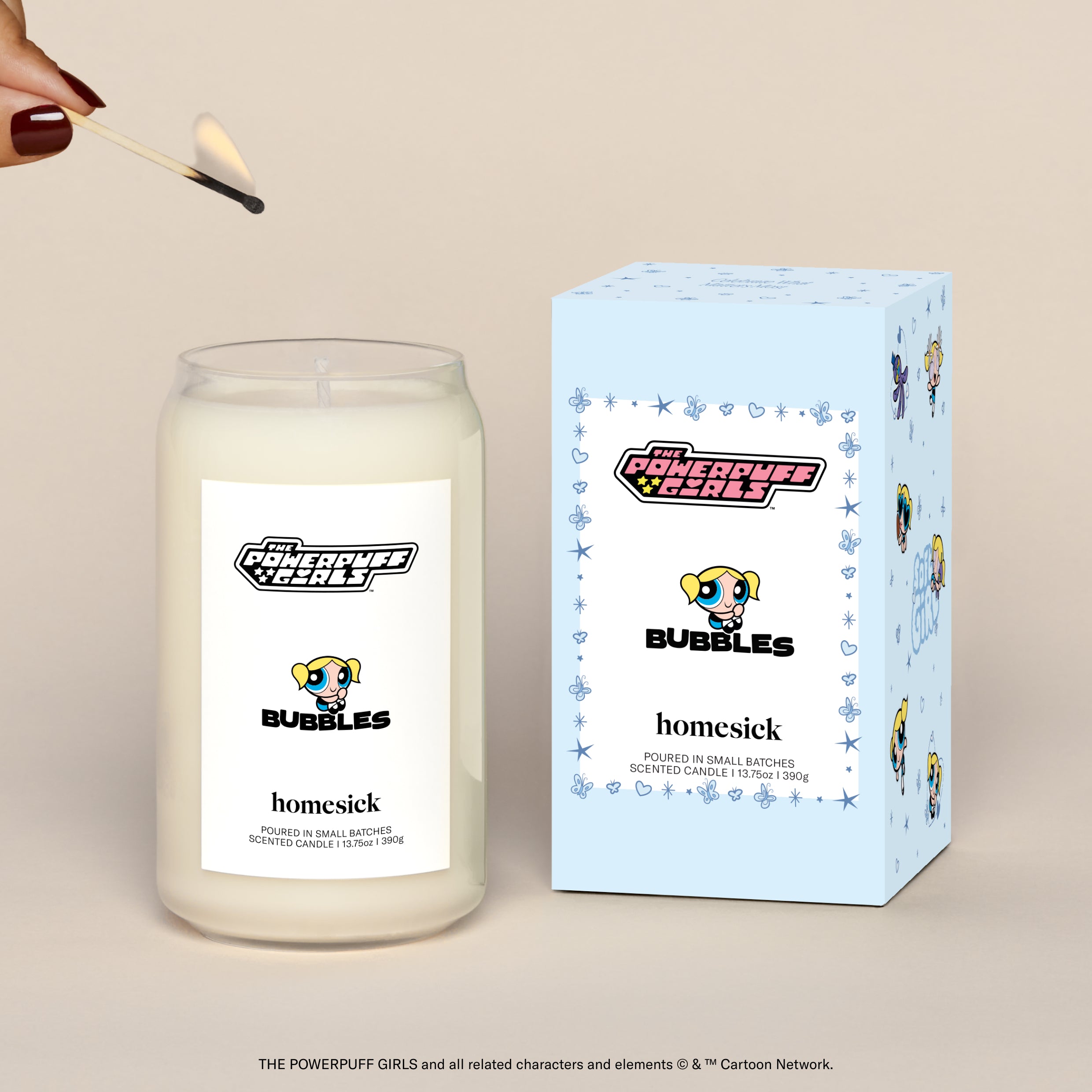 The Powerpuff Girls Bubbles Candle