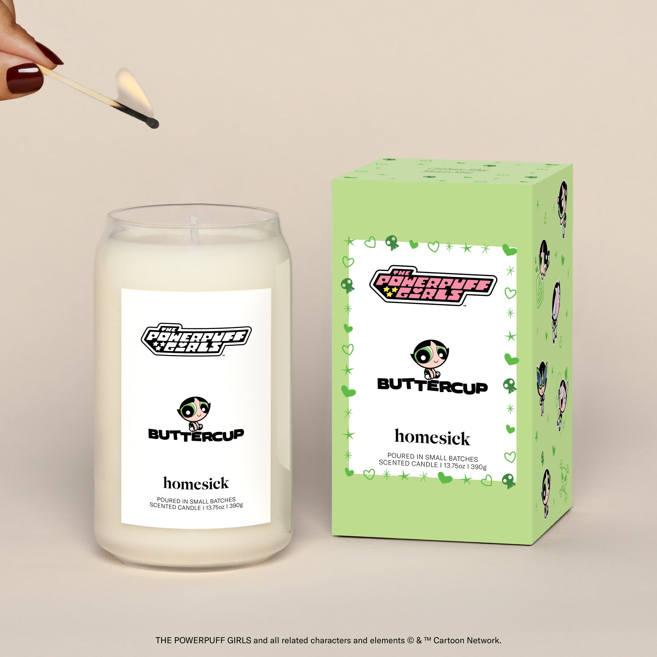 The Powerpuff Girls Buttercup Candle