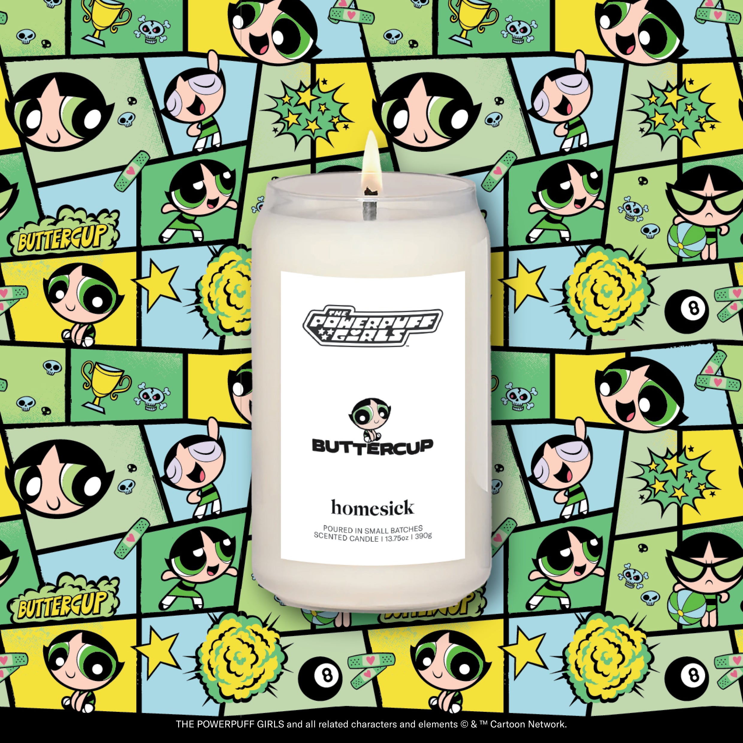 The Powerpuff Girls Buttercup Candle