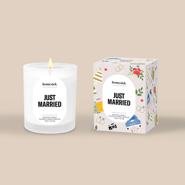 Just Married Mini Candle