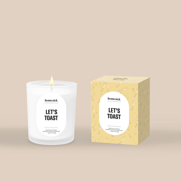 Let's Toast Mini Candle