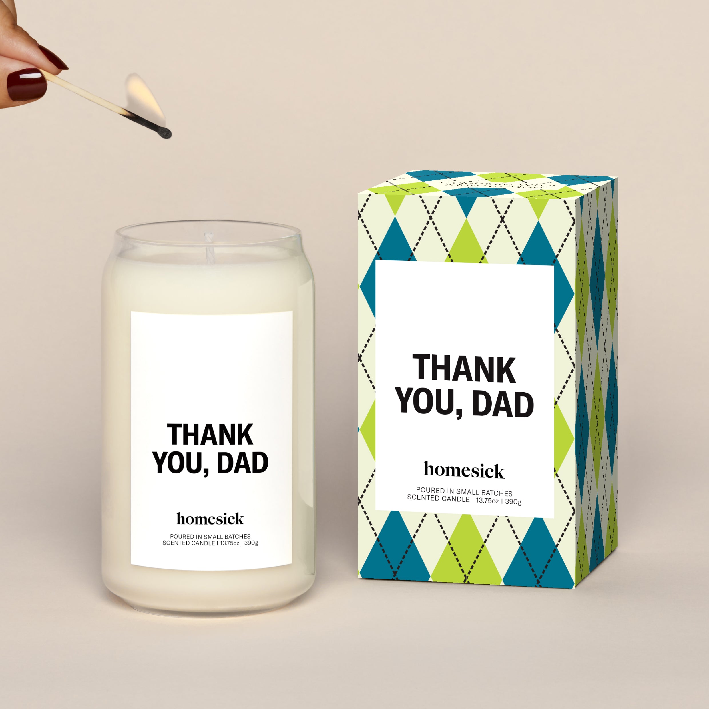 Homesick Candles - Thank You, Dad Candle - Thumbnail 5