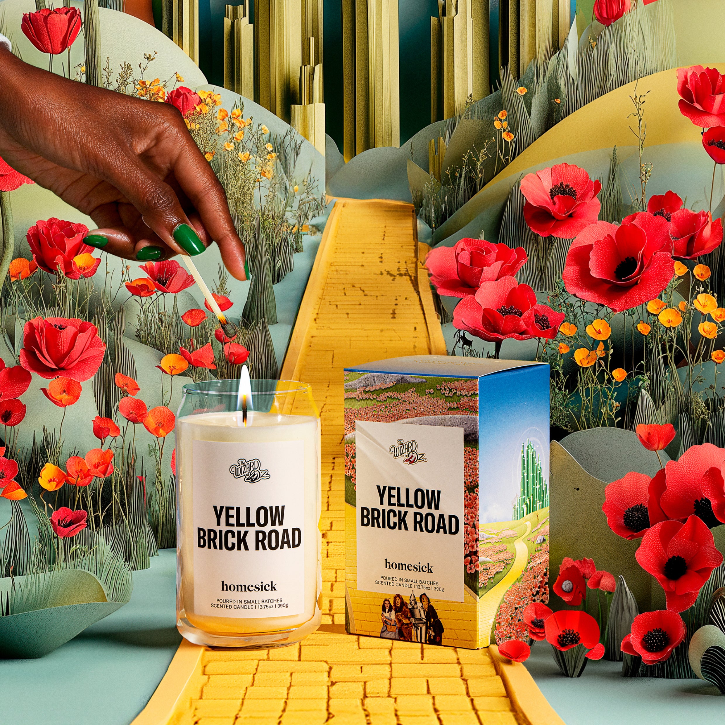 The Wizard Of Oz - Yellow Brick Road Candle