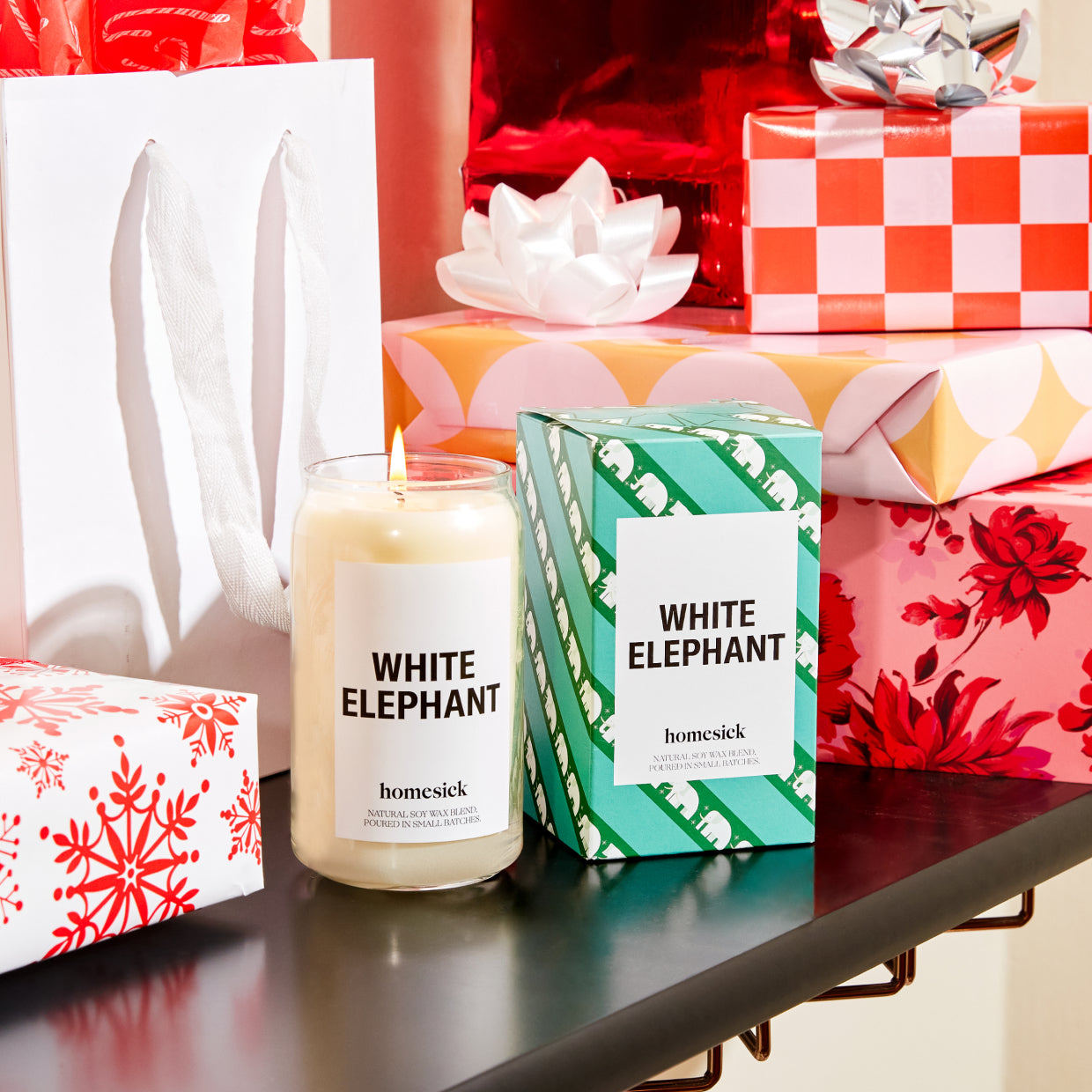White Elephant Candle