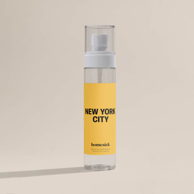 A product shot of the New York City Room Spray.